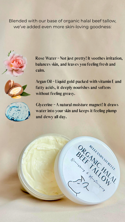 Organic Halal Beef Tallow Moisturise